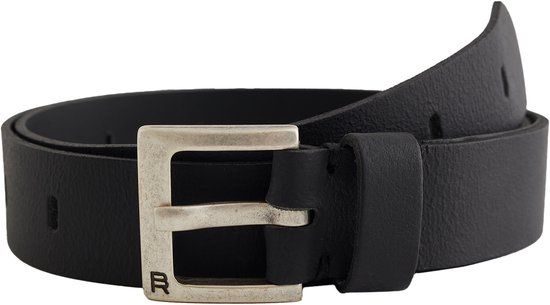 WE Fashion Jongens leren riem zwart