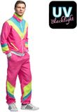 Boland - Trainingspak Retro dude neonroze (XXL)