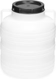 Garronda Regenton 20L kunststof vat levensmiddelcontainer van HDPE voor huis en tuin - GD-0078 Wit