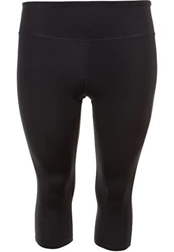 Q by Endurance Dames fietsbroek Kaisa W 3/4 Compressie Broek 1001 Black, 54