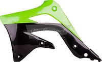 POLISPORT 8415900001 - Radiatorhoezen KAWASAKI Groente/Zwart
