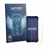 Savvies - Screenprotector voor Doogee S300 Pro - Folie Beschermfolie transparant 18 Stuks