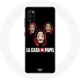 Maniacase Etui voor Samsung Galaxy S20 plus La casa de papel Masker en logo