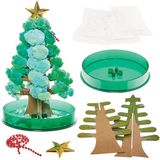 Baker Ross FN348 Magische Kerstbomen - Set van 2, Kristallen Knutsels voor Kinderen, Kerstdecoraties voor Kinderen