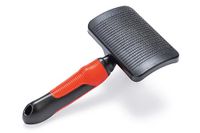 Karlie Professionele zachte zuigborstel, hondenborstels, rubber, rood/zwart, 18,5 x 10,5 x 5 cm