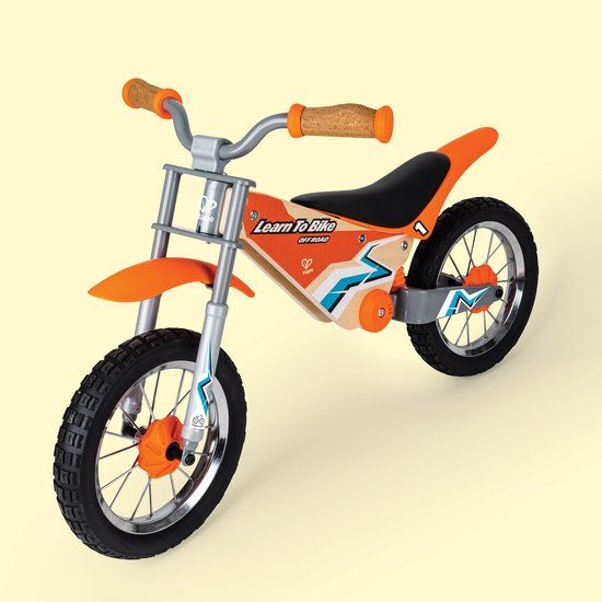 Hape Cross Balance Bike - Houten Loopfiets met Schokdemper voor Kinderen vanaf 3 Jaar