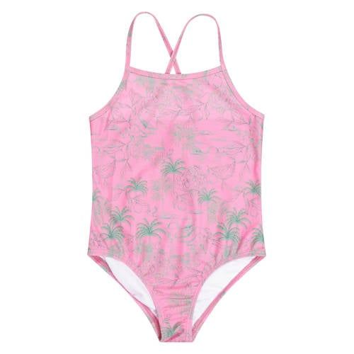 Tumble 'n Dry Badpak met all over print roze