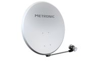 Metronic 498250 Catalysta Set antenne met LNB (digitaal, universeel, wit staal, 80 cm diameter)