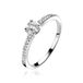 ZINZI zilveren ring wit ZIR1081