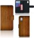 B2Ctelecom Telefoonhoesje Alcatel 1B (2020) - Wallet Case - Donker Hout