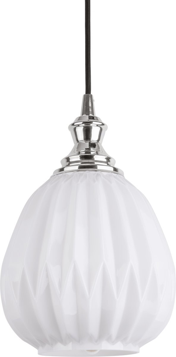 Leitmotiv Posh Round - Hanglamp - Glas - Ã˜18,2 x 18,3 cm - Wit