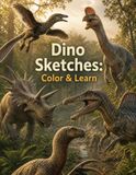 Dino Sketches: Color & Learn