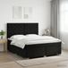 vidaXL Boxspringbed met matras Zwart 160 x 200 cm Fluweel