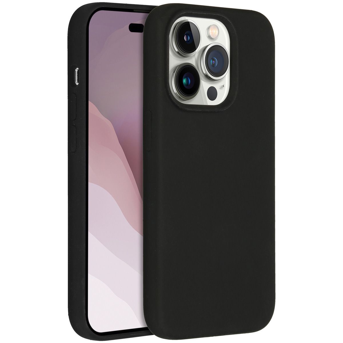 Accezz Liquid Silicone Backcover iPhone 14 Pro - Black