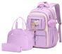 Sac à dos pour filles - 3 pièces - Nylon - Sac à lunch et trousse