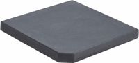 vidaXL Parasolvoetplaat vierkant 25 kg graniet zwart