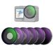 NEEWER CPL + ND-filterset alleen compatibel met DJI Osmo Action 6, ND8/16/32/64/1000 verstelbare circulaire polarisatiefilters, lenspolarisator, schroefbare meerlaagse actiecamera-accessoires, FL-B101