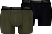 Puma Lange short - 2 Pack Zwart-Kaki - L - Mannen