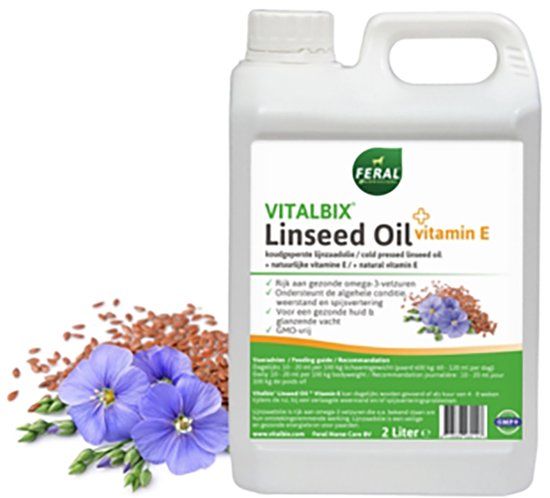 Vitalbix Lijnzaadolie + Vitamine E - 2 Liter
