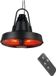 BRASQ Chauffage de terrasse électrique suspendu – 3 niveaux de chaleur – avec télécommande – IP24 – résistant aux éclaboussures – pour intérieur et extérieur – 2000 W