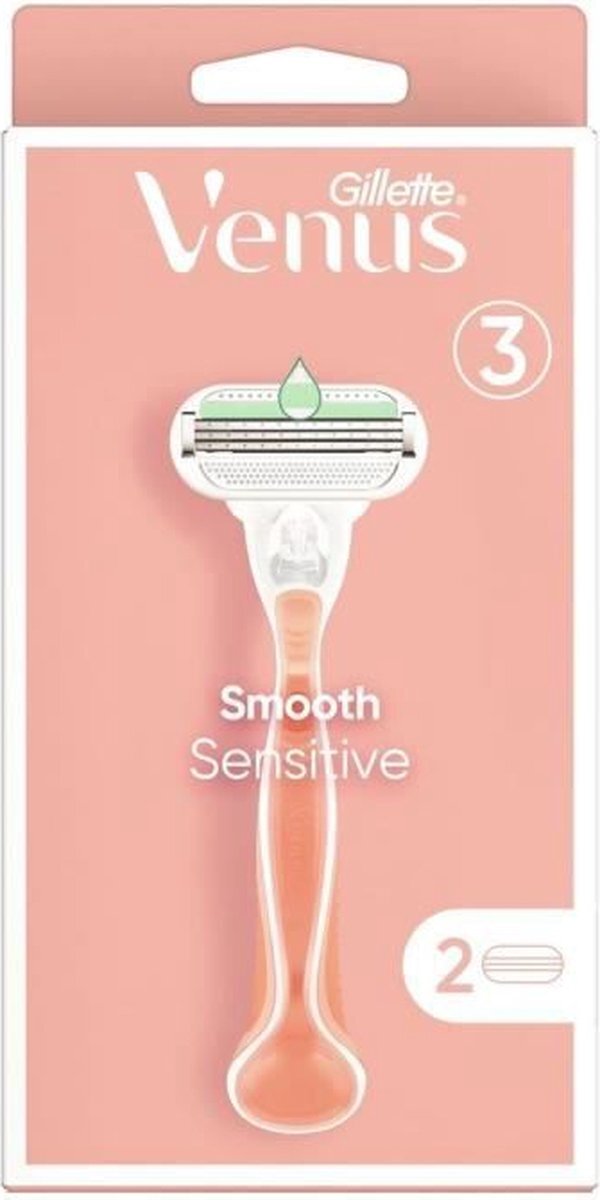 Gillette Venus Smooth Sensitive Feminine Razor - 2 mesjes