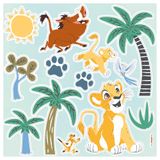 Lion King Joy in the Wild Wall Sticker 33 x 33 cm
