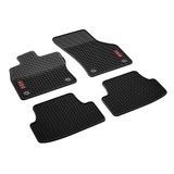Volkswagen 5GV061550 041 All-weather vloermatten voor en achter GTI honingraatdesign, set van 4, zwart, van rubber