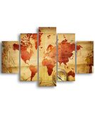 Homemania Wandafbeelding, 5-delig, voor woonkamer, slaapkamer, meerkleurig, 95 x 0,3 x 60 cm, HM205MDF053, MDF