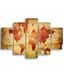 Homemania Wandafbeelding, 5-delig, voor woonkamer, slaapkamer, meerkleurig, 95 x 0,3 x 60 cm, HM205MDF053, MDF