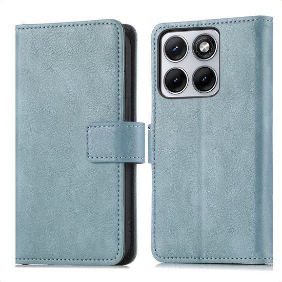 imoshion Hoesje - Geschikt voor Motorola Edge 70 Fusion - Luxe Bookcase - Lichtblauw