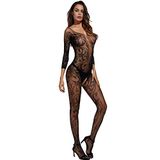 Livia Corsetti Abra Bodystocking, klein/groot, zwart