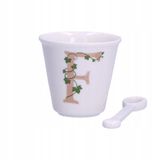 La Porcellana Bianca Porseleinen Koffiekopje met Lepel - 75ml - Wit