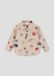 s.Oliver Shirt met all-over print Lange mouw Katoen Regular Fit Beige