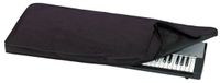 Gewa Keyboardhoes Economy, Keyboard Cover (hoogwaardige stofbescherming voor keyboards, praktische riemomlijsting, gemaakt van robuust nylon, afmetingen: 122 x 44 x 6 cm), Zwart