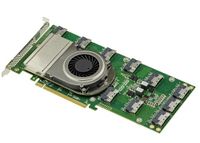 KALEA-INFORMATIQUE PCIe 4.0-switchcontrollerkaart met 10 SFF-8654 8i-poorten voor het aansturen van maximaal 20 NVMe SSD's of 5 grafische kaarten, Broadcom PEX88096-chipset.