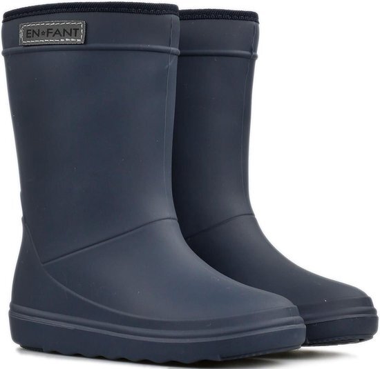 *gevoerd* Enfant thermo regenlaarsjes Navy-25