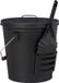 Relaxdays Asemmer met Deksel en Schep - 19 L - Staal - Zwart