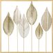 HOMCOM Metalen wanddecoratie - Goud - 70x2,5x70cm