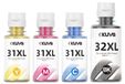 HP Smart Tank Cartouches couleur 31/32XL (4 pièces)