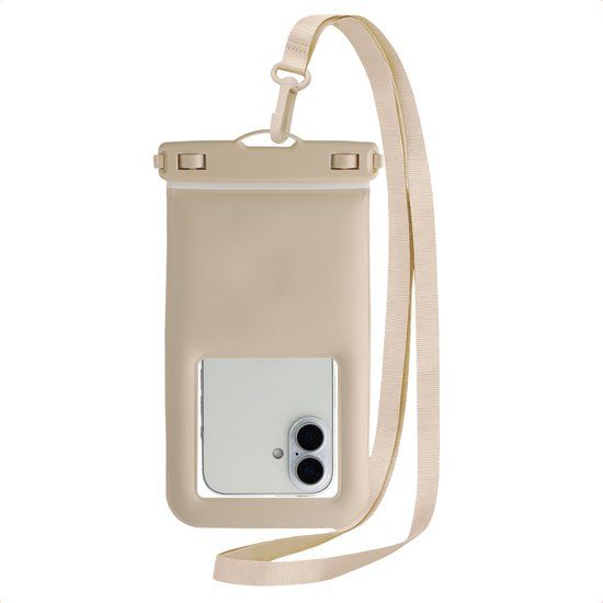 imoshion Floating Waterproof Pouch - Waterdicht Telefoonhoesje voor Onderwater - Universele Dry Bag - Beige