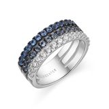 Duse Bague en argent sterling 925 avec zircone bleu-vert, plaqué rhodium