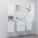 Maison Exclusive - Ensemble de meubles de salle de bain blanc en bois composite