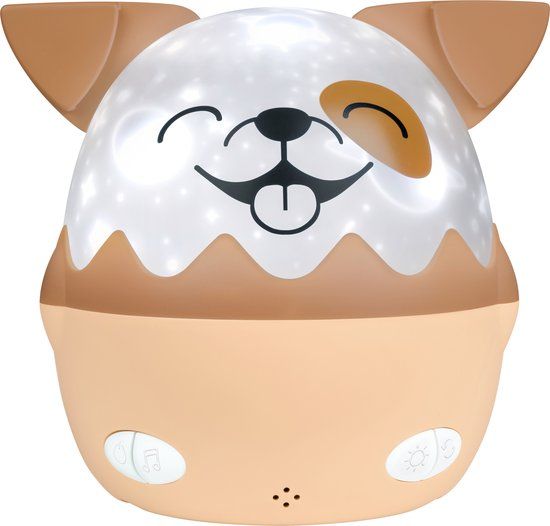 Bigben HiBuddies Nachtlamp met Projector en Muziek - Max de Hond