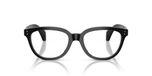 Moncler Lunettes de vue unisexe noir géométrique 52mm