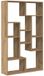 vidaXL Boekenkast 72x20x120,5 cm bewerkt hout artisanaal eikenkleurig