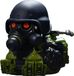 TUBBZ Numskull TUBBZ Resident Evil Hunk Badeend - 9cm