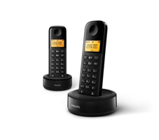 Philips D1602B/01 DECT Phone - Wireless Handset - Black