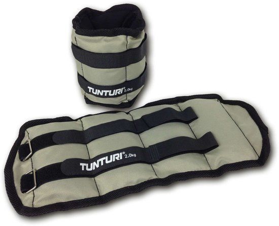 Tunturi Enkel/Polsgewichten - 2 x 2 kg - Grijs