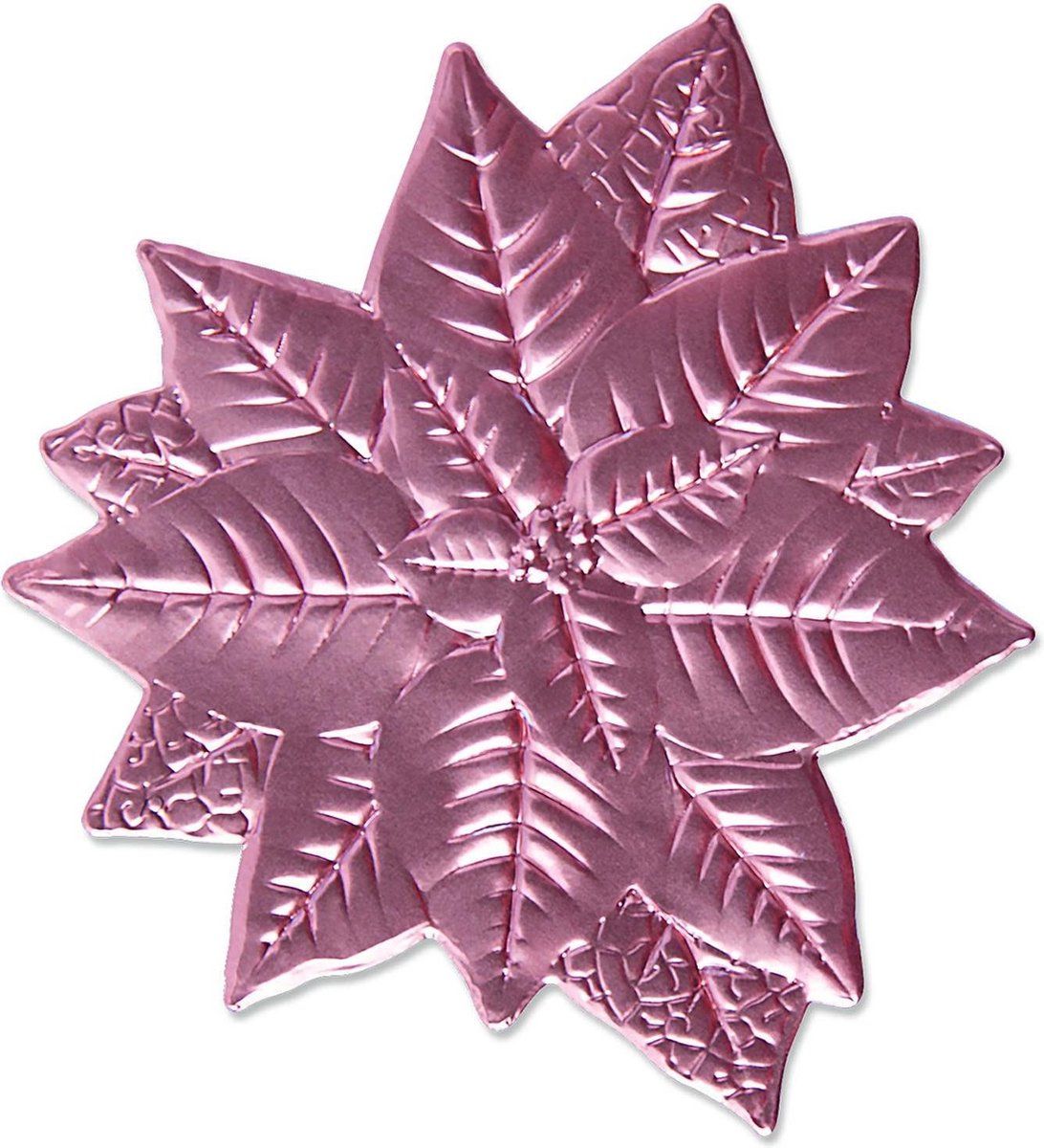 Sizzix 3-D Impresslits Embossing Folder - Poinsettia door Kath Breen, 665354, Veelkleurig, One Size