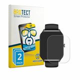 BROTECT - Screenprotector voor Kriutefy Smartwatch 1.83" - Folie Beschermfolie transparant 2 Stuks